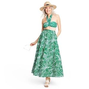 Women’s Linear Floral Print Maxi Skirt -Tabitha Brown x Target